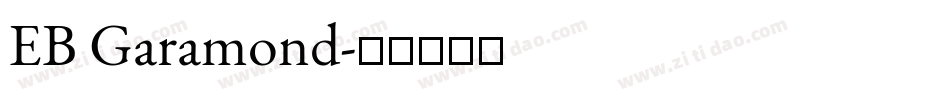 EB Garamond字体转换